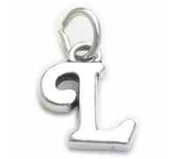 Script lettera L iniziale charm in argento sterling .925 x 1 lettere charms