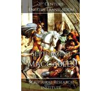 Scriptural Research Institute Septuagint - Maccabees (Tascabile) Septuagint