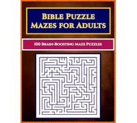 Scripture Maze Puzzle Book for Adults: 100 Peaceful Maze Puzzles Faith Based games for Family