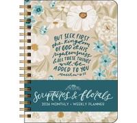 Scriptures and Florals 12-Month 2026 Hardcover Monthly/Weekly Planner Calendar