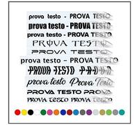Scritta Adesiva Personalizzata: Adesivi Personalizzati con Colori Classici per Nome o Testo - Ideali per Auto, Moto, Biciclette, Tazze, Borracce, Barattoli, Modellismo e Pareti Lisce