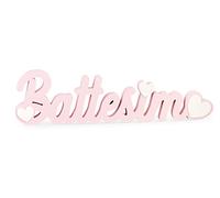 Scritta Battesimo Legno Cupido&Co Decorazioni Nascita