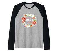 Scritta Beste Mama der Welt sulla Russia per la Festa Maglia con Maniche Raglan