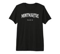Scritta Classica Montmartre Paris Maglietta Premium