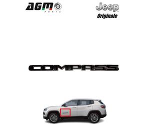 Scritta compass nera sigla porta anteriore destra originale jeep k68547001aa