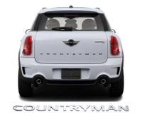 Scritta COUNTRYMAN fregio logo mini Cooper ONE JOHN WORKS Posteriore CROMATA