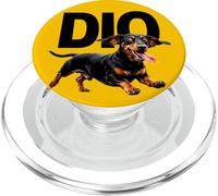 SCRITTA DA DIO CON FOTO CANE BASSOTTO DIVERTENTE PopSockets PopGrip per MagSafe