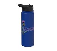 Scritta decorata con cardo scozzese scozzese Stainless Steel Insulated Water Bottle