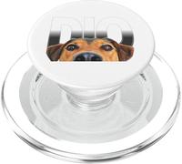 SCRITTA DIO CON FOTO CANE PopSockets PopGrip per MagSafe
