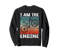 Scritta Divertente - I Am The Engine per i Fan dei Ciclisti Felpa
