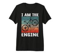 Scritta Divertente - I Am The Engine per i Fan dei Ciclisti Maglietta Premium