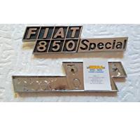 SCRITTA FIAT 850 SPECIAL LOGO EMBLEMA STEMMA BADGE COFANO POSTERIORE