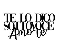 Scritta in Legno Citazione Frase Scritta su Legno Te Lo dico Sottovoce, Legno Decorativo Scritta Motivazionale per Decorare Le pareti Declea Home Decor, 40x20 cm