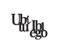 Scritta in Legno da Appendere Ubi tu ibi Ego, Scritta in Legno Realizzata a Mano per Decorare la Casa, Frase in Legno per la Famiglia, Amore, Idea Regalo