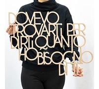 Scritta in Legno Dovevo Trovarti - Citazione d'amore, idea regalo Scritta Decorativa Fatta a Mano Arredo Decorazione