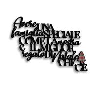 Scritta in Legno Il Migliore Regalo Che c'è - Decorazione murale da Parete Natalizia per Salotto, Cucina, Camera da Letto