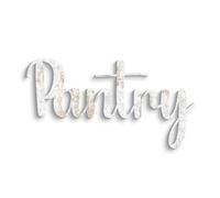 Scritta in legno per la cucina Pantry, Decorazione murale arredo cucina realizzata a mano - Frase in legno da appendere per decorare la cucina, bar o ristoranti