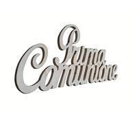 Scritta in Legno Prima Comunione (Legno da Decorare)