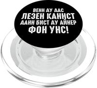 Scritta in Russia in lingua tedesca "Wenn du das like kannst Russen" PopSockets PopGrip per MagSafe
