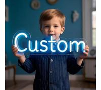 Scritta LED Personalizzabile,Insegna al Neon Personalizzata e scritte neon, regalo adatto per matrimoni, feste di compleanno, camera da letto, bar, negozio, logo, festa della mamma e del papà