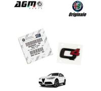 Scritta logo sigla posteriore q4 b-tech nera originale alfa stelvio 50556834