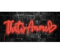 Scritta luminosa led "That's amore" Cm. 50x25