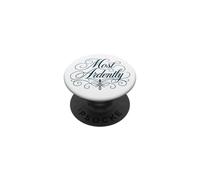 Scritta "Most Ardently Jane Austen", colore blu navy PopSockets PopGrip Adesivo