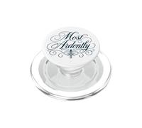 Scritta "Most Ardently Jane Austen", colore blu navy PopSockets PopGrip per MagSafe
