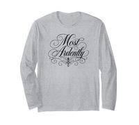 Scritta Most Ardently Jane Austen, Colore: Nero Maglia a Manica