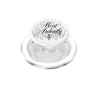 Scritta "Most Ardently Jane Austen", colore: nero PopSockets PopGrip per MagSafe