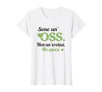 Scritta OSS O.S.S. Operatore Socio Sanitario Verde Maglietta