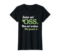 Scritta OSS O.S.S. Operatore Socio Sanitario Verde Maglietta