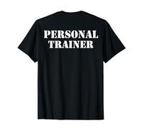 Scritta PERSONAL TRAINER sul retro, trainer, allenatore. Maglietta