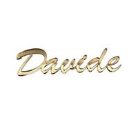 Scritta Personalizzata in Plexi Acrilico Oro Specchiato con Nome o Testo a Scelta Decorazione per Torte, Eventi, Camerette e Altro Disponibile in Varie Misure (25 cm)