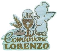 SCRITTA PRIMA COMUNIONE POLISTIROLO PERSONALIZZATA CON NOME MASCHIO FEMMINA COLORE ORO STANDARD