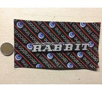 Scritta Rabbit Argento Adesivo Decalcomania Auto Stemma Sticker Rilievo