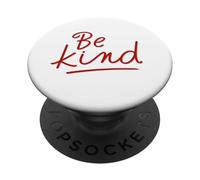 Scritta rossa minimalista diffondere gentilezza Be Kind PopSockets PopGrip Adesivo