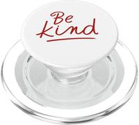 Scritta rossa minimalista diffondere gentilezza Be Kind PopSockets PopGrip per MagSafe