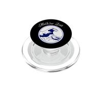 Scritta "Sea Time Waves" con illustrazione dell'oceano giapponese PopSockets PopGrip per MagSafe