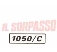 SCRITTA SIGLA MODANATURA PORTA PORTIERA FIAT 127 1050 C ORIGINALE