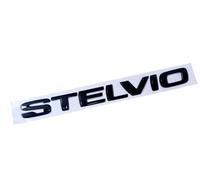 SCRITTA STEMMA ALFA ROMEO STELVIO NERO LUCIDO ORIGINALE POSTERIORE logo SIGLA FREGIO