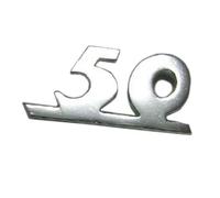 SCRITTA TARGHETTA SCUDO ANTERIORE 50 PER VESPA 50 SPECIAL 1969-1972
