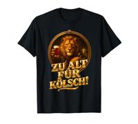 Scritta ZU Alt für KÖLSCH! Leone e Capra Maglietta