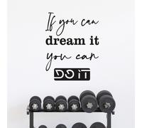 Scritte Adesive Motivazionali da Muro |WS2646| Decorazione per Palestra o Casa