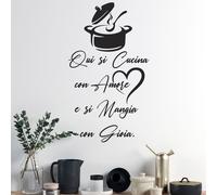 Scritte adesive per pareti cucina |WS2616| Frase decorativa, sticker elegante