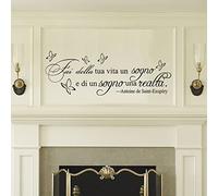 Scritte Adesive Per Pareti Fai Della Tua Vita Un Sogno Decorazione Parete Adesivi Per Muro Carta Da Parati