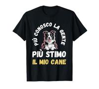 Scritte Divertente Cani Uomo Donna Cane Border Collie Cuore Maglietta