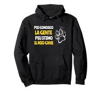 Scritte Divertenti Cani Regalo Uomo Donna Stimo Il Mio Cane Felpa con Cappuccio