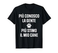 Scritte Divertenti Cani Regalo Uomo Donna Stimo Il Mio Cane Maglietta