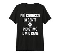 Scritte Divertenti Cani Regalo Uomo Donna Stimo Il Mio Cane Maglietta Premium